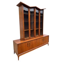 Mid Century Modern Vintage China Cabinet Credenza Designer Danish Style