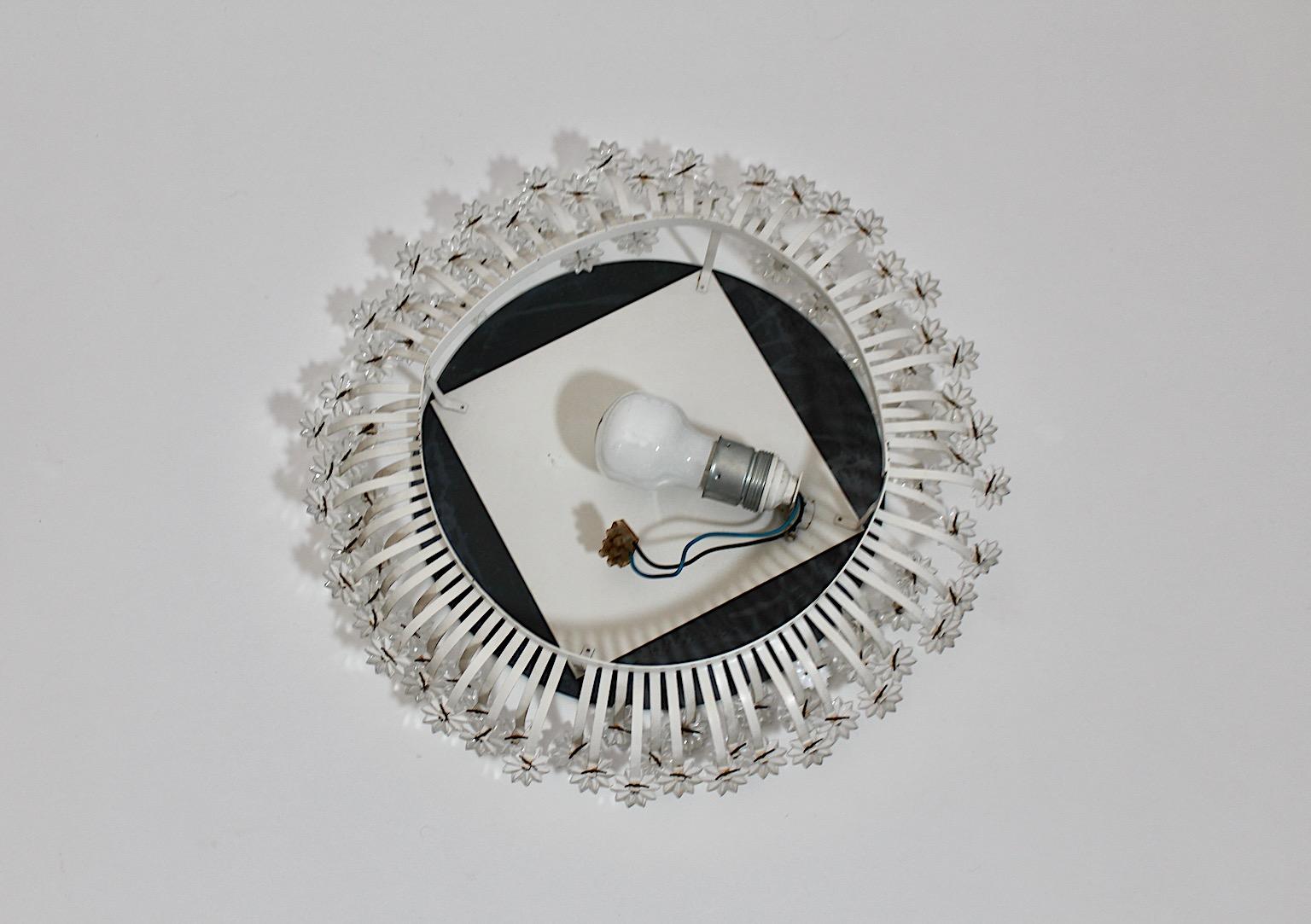 Mid Century Modern Vintage Circular Wall Mirror Backlit Emil Stejnar 1950 Vienna For Sale 3
