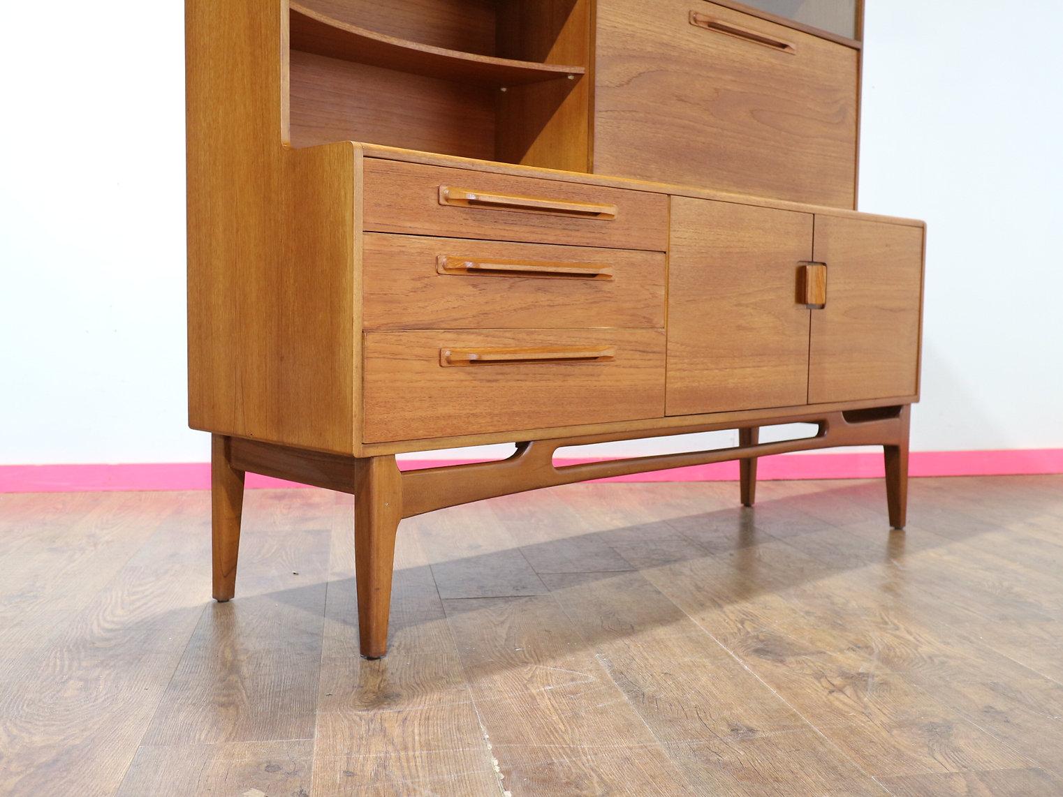 Mid Century Modern Vintage Credenza Buffet Beithcraft of Scotland Danish Style 4