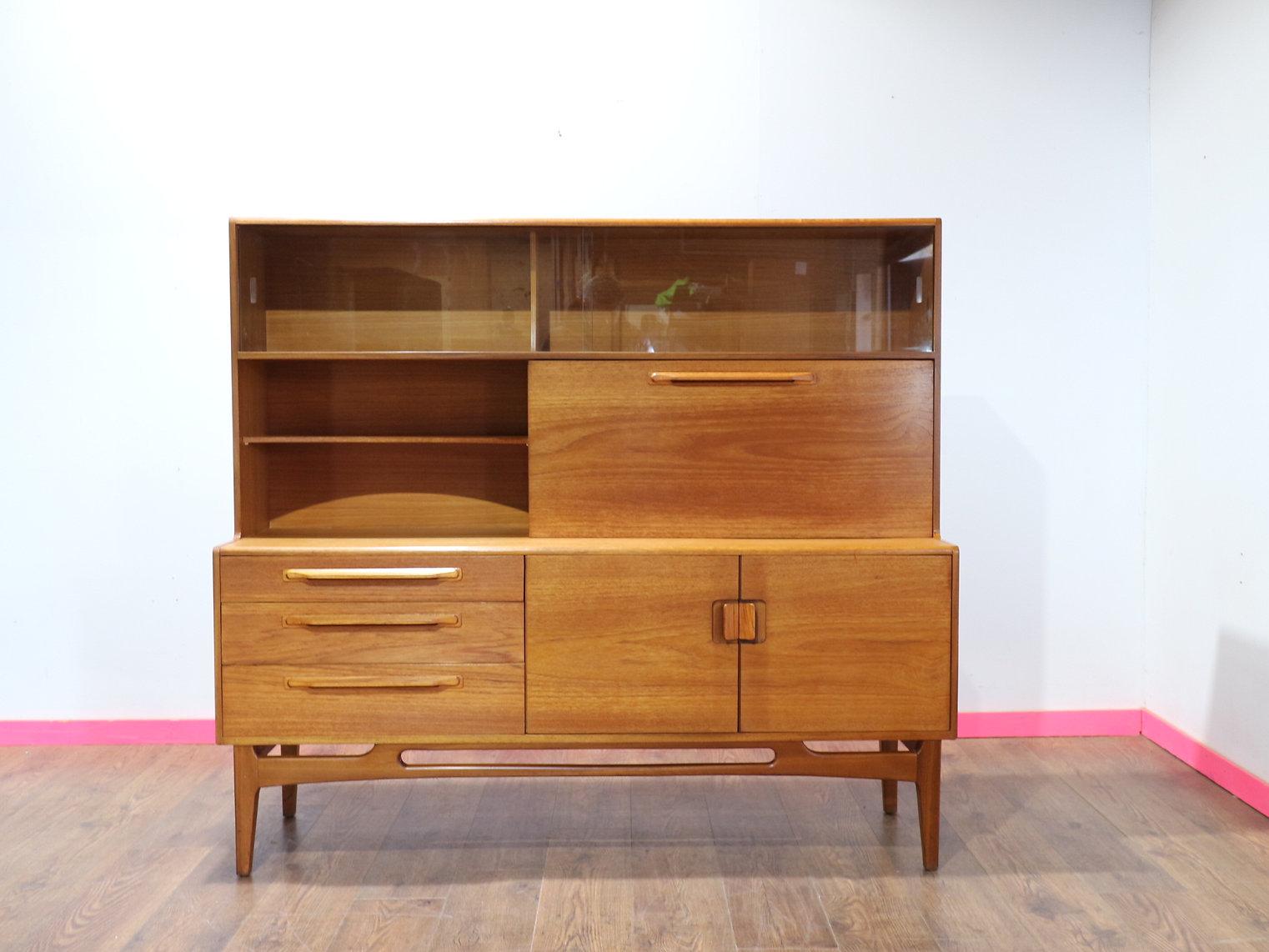Mid Century Modern Vintage Credenza Buffet Beithcraft of Scotland Danish Style 5