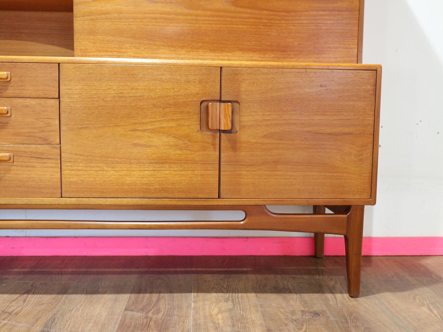 20th Century Mid Century Modern Vintage Credenza Buffet Beithcraft of Scotland Danish Style