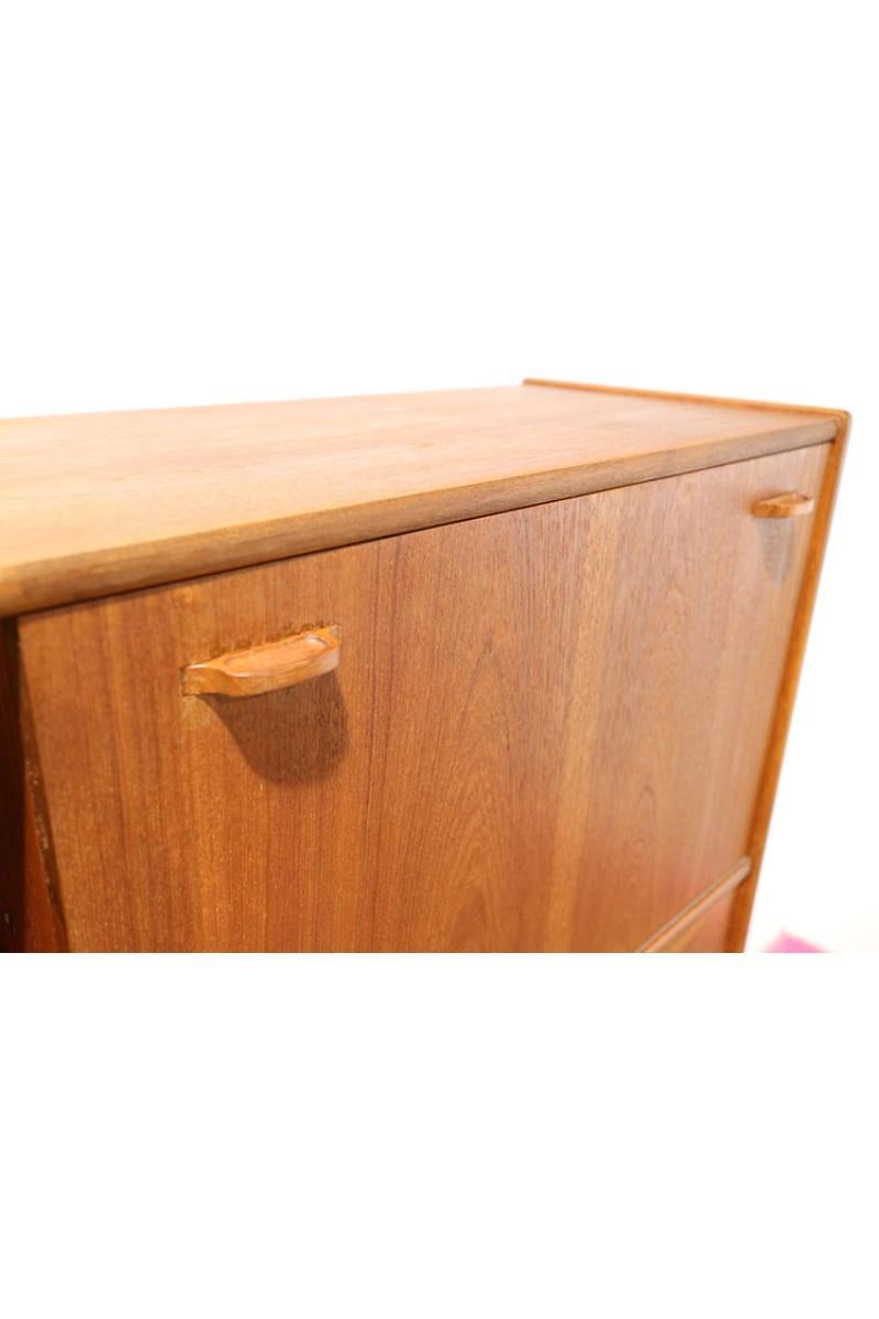 Wood Mid Century Modern Vintage Credenza Sideboard Buffet by A H Mcintosh