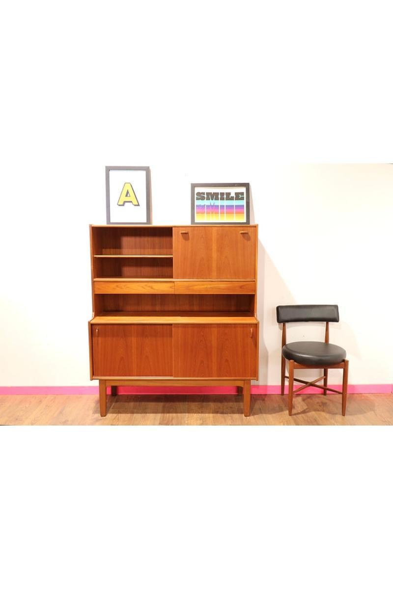 Mid Century Modern Vintage Credenza Sideboard Buffet by A H Mcintosh 2