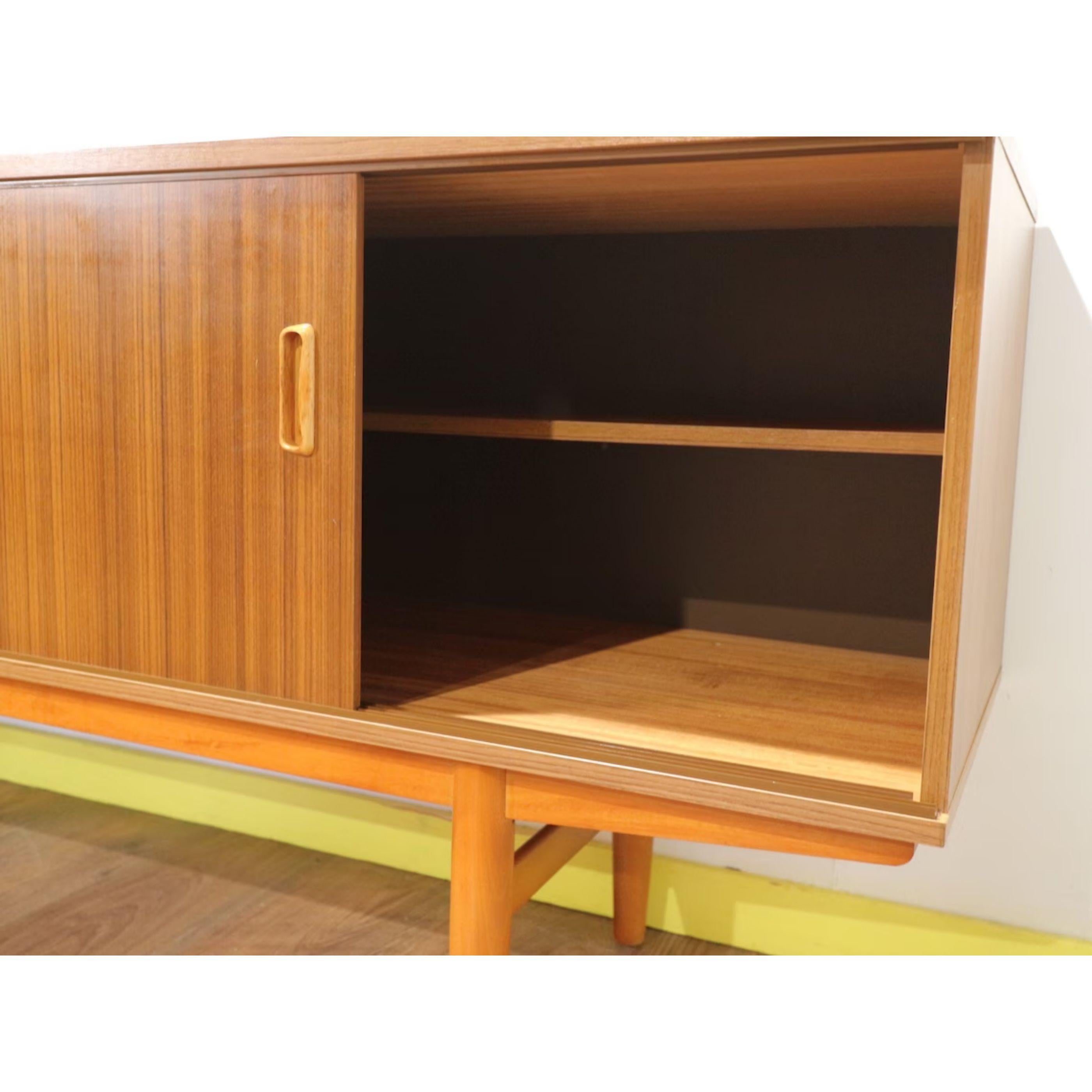 Teak Mid-Century Modern Vintage Credenza Sideboard by Avalon Danish British G Plan