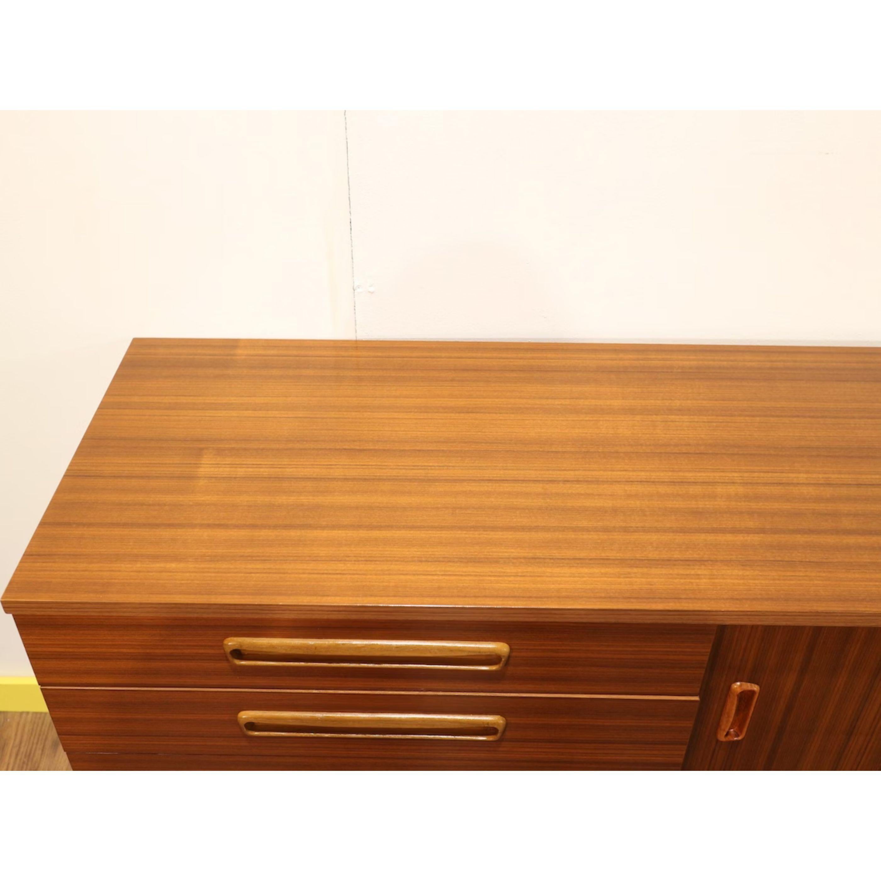 Mid-Century Modern Vintage Credenza Sideboard by Avalon Danish British G Plan 2