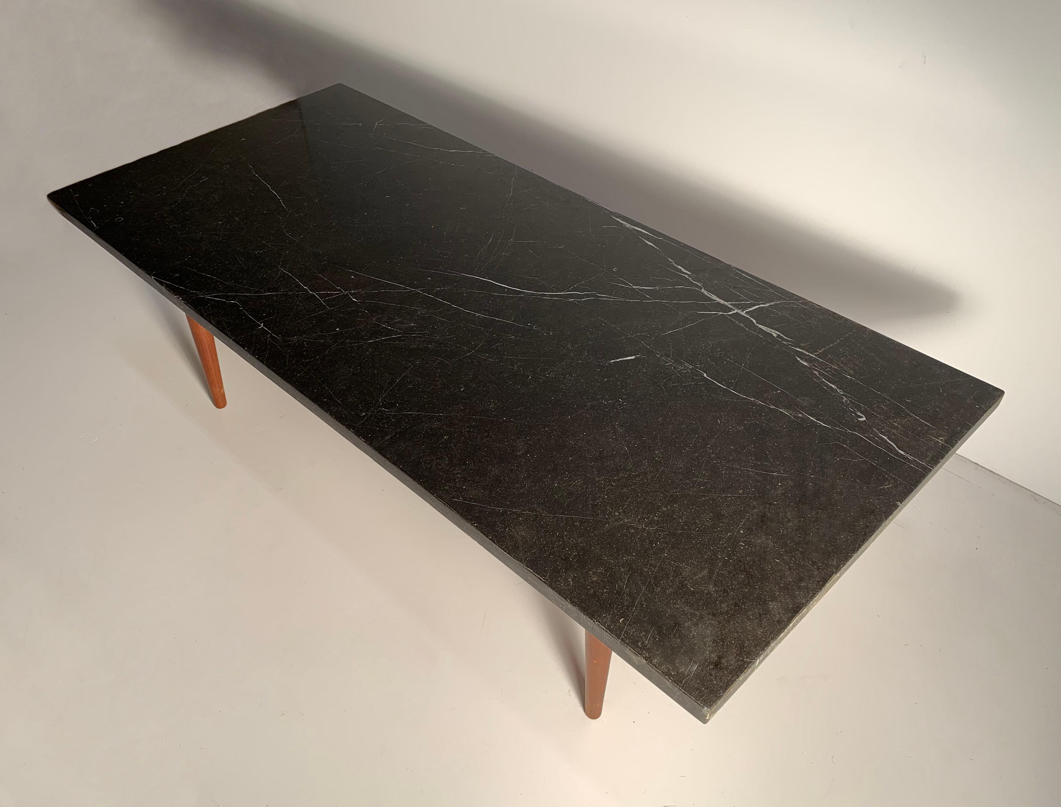 mid century marble coffee table