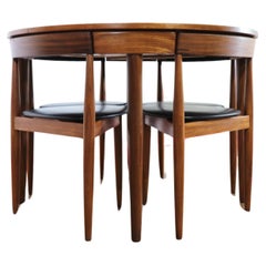 Mid Century Modern Vintage Danish Dining Table and 4 x Chairs by Frem Rojle