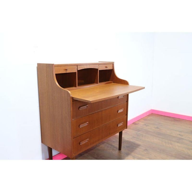 Mid Century Modern Vintage Danish Secretaire Desk Vanity by AG Spejl 3