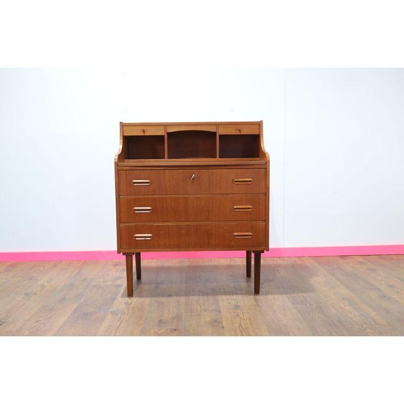 Woodwork Mid Century Modern Vintage Danish Secretaire Desk Vanity by AG Spejl