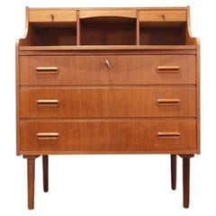 Mid Century Modern Vintage Danish Secretaire Desk Vanity by AG Spejl
