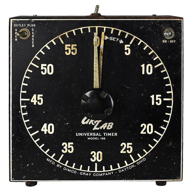Mid-Century Modern Vintage Darkroom Photography Timer with Outlet