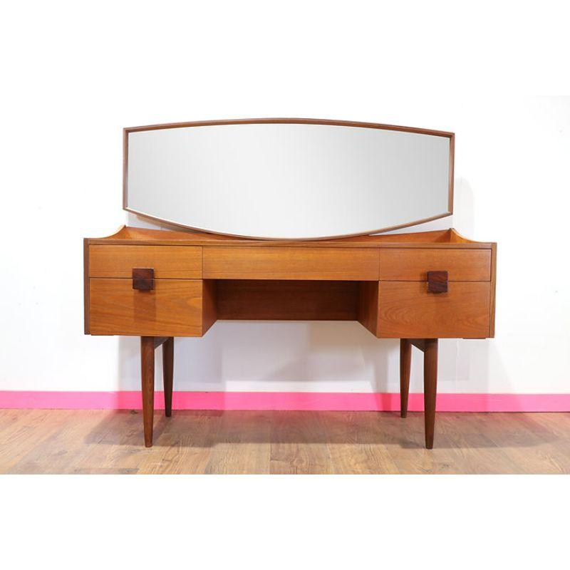 Mid Century Modern Vintage Desk by Lb Kofod Larsen for G Plan Danish Range 6