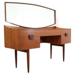 Mid Century Modern Vintage Desk by Lb Kofod Larsen for G Plan Danish Range