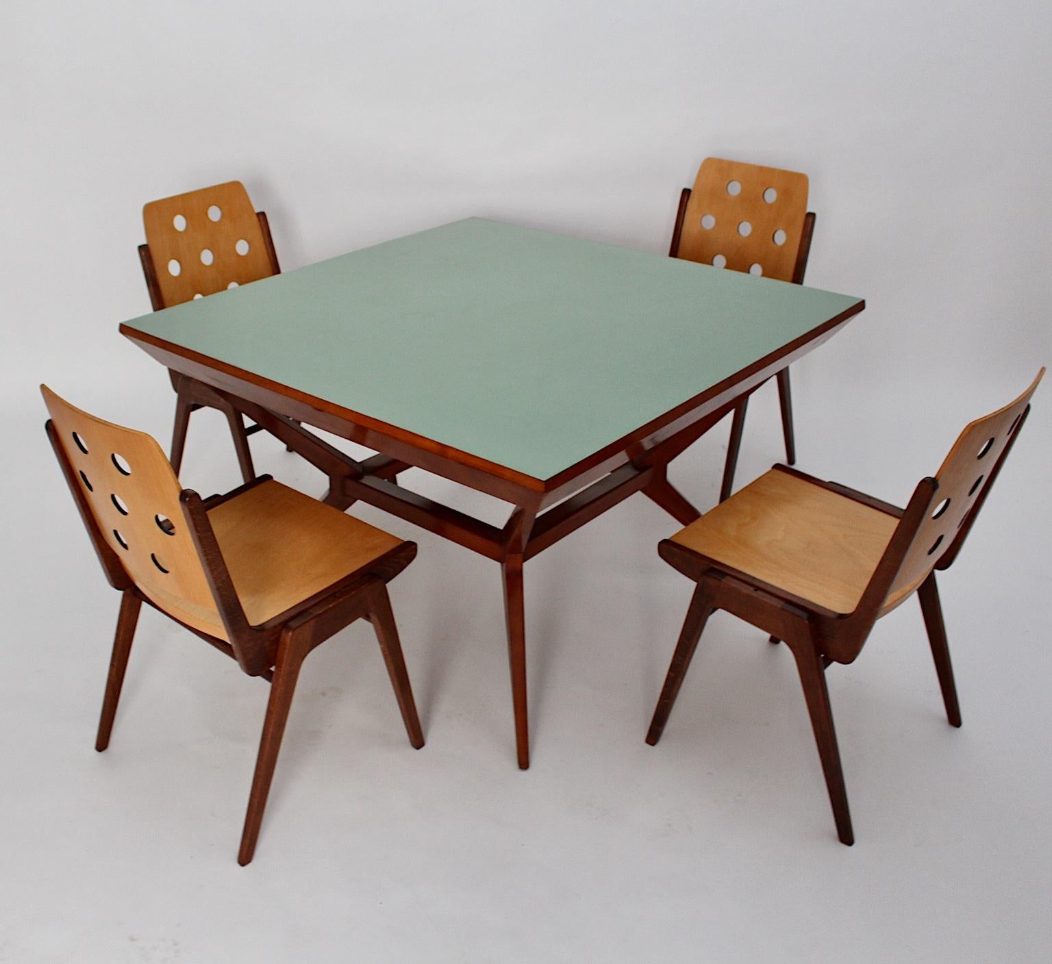 vintage 1950s kitchen table and chairs