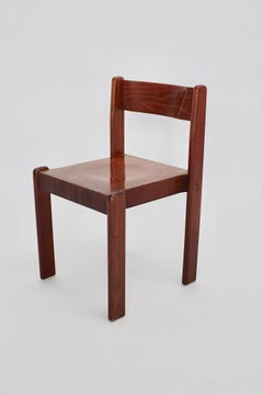 Mid Century Modern Vintage Dining Room Chairs Chocolate Brown Nineteen 1970