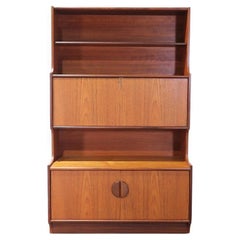 Mid Century Modern Vintage Display China Cabinet Bookcase by Portwood