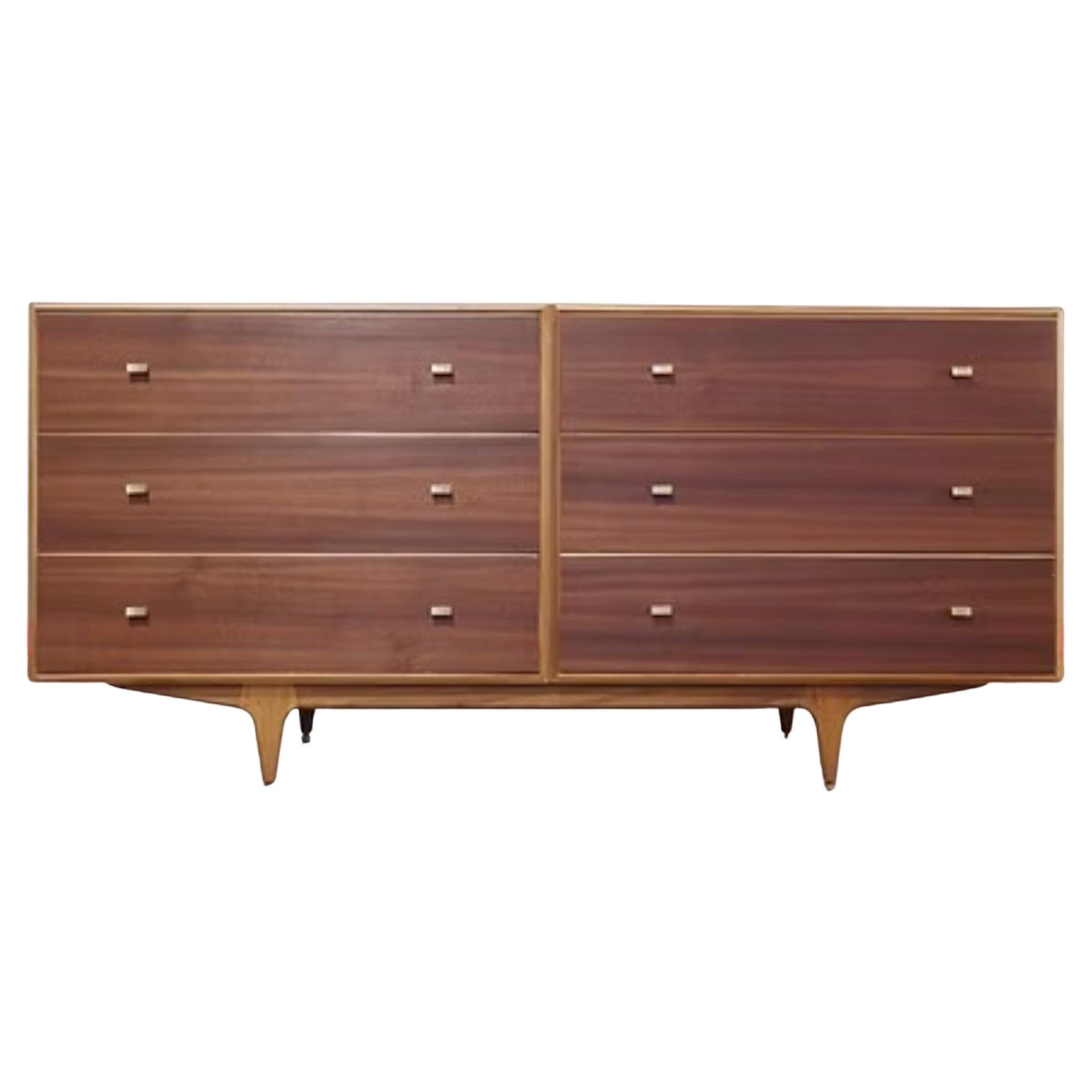 Commode Vintage Moderne du milieu du siècle Commode Banque de Tiroirs par Mcintosh en vente