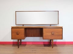 Scrivania Vintage Dresser Vanity del Mid Century Modern Danish by Kofod Larsen G-Plan