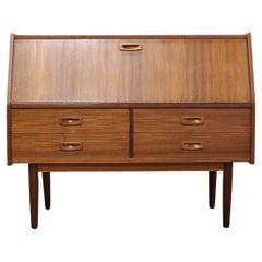 Mid Century Modern Vintage Drinks Cabinet Bureau Desk Danish Style