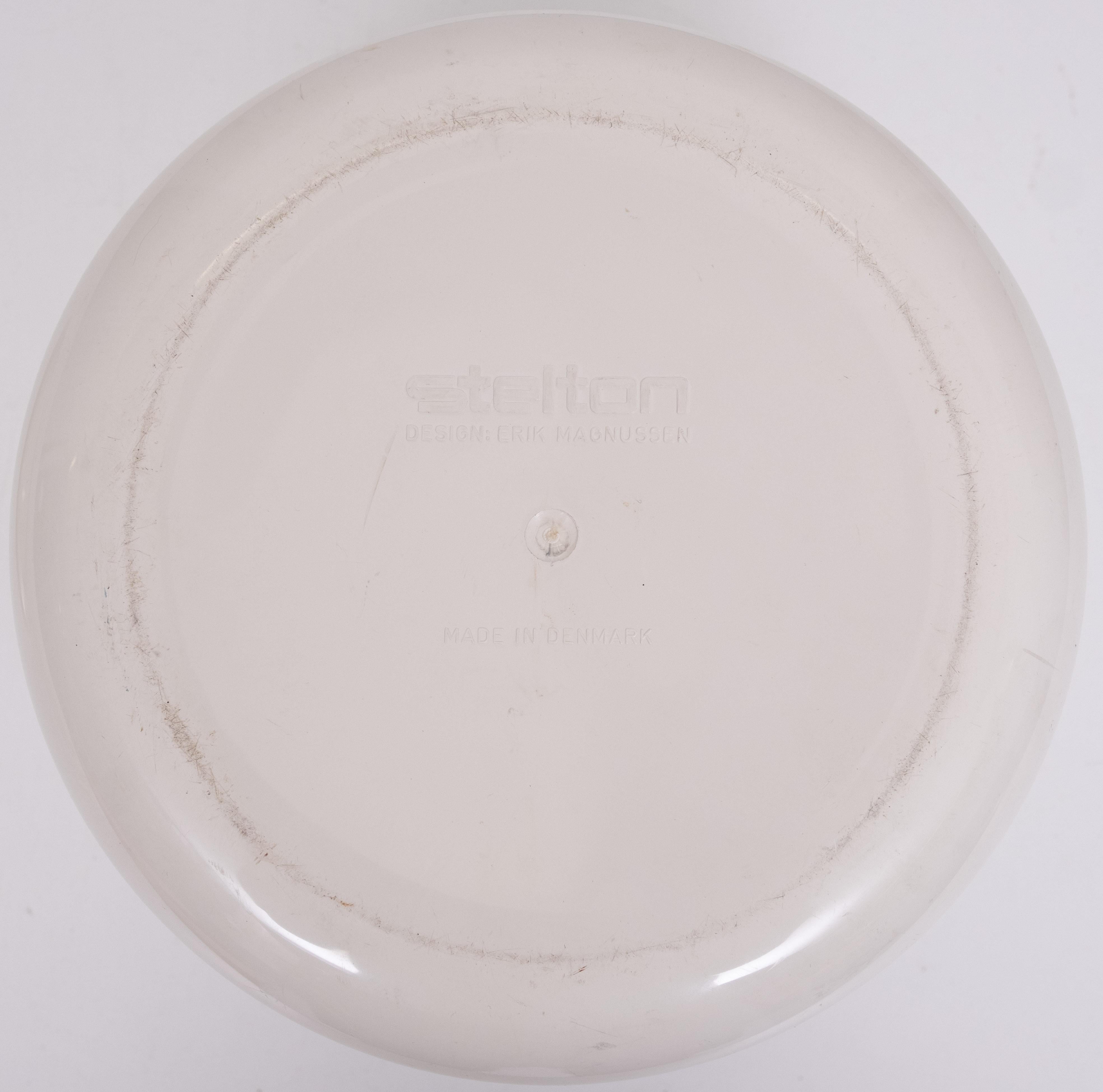 Plastic Mid-century modern vintage Erik Magnussen for Stelton plastic ice bucket no. 860 For Sale