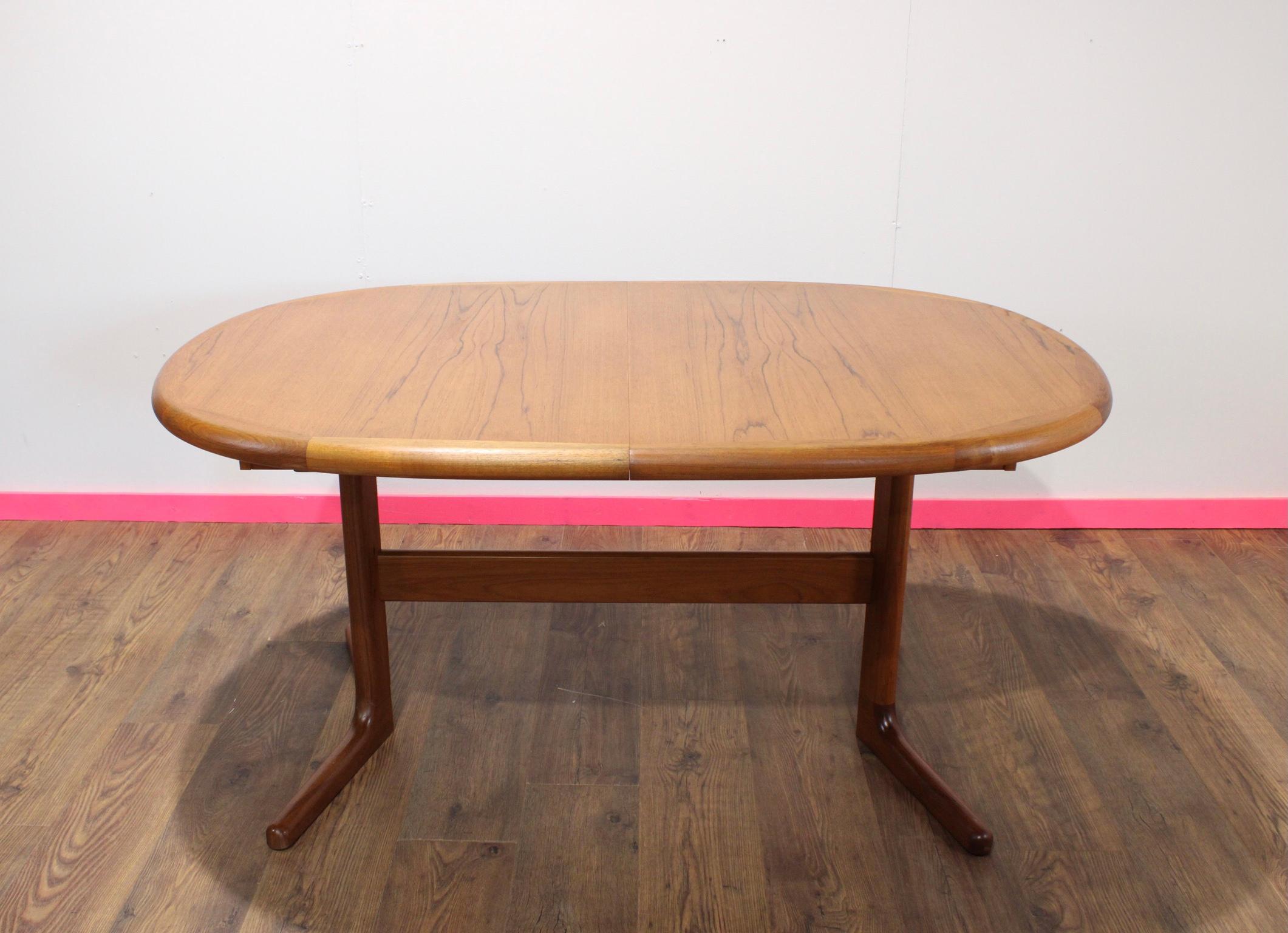 Mid Century Modern Vintage Extending Danish Dining Table Benni Linden 4