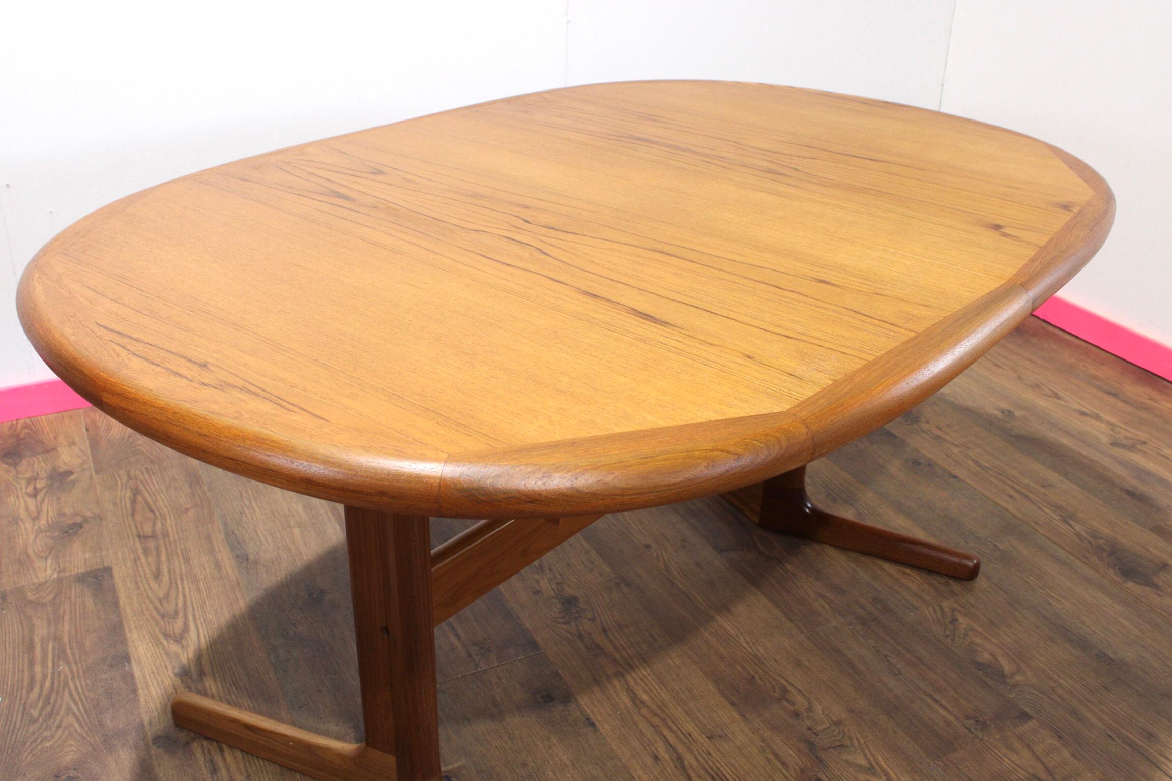 Mid Century Modern Vintage Extending Danish Dining Table Benni Linden 5