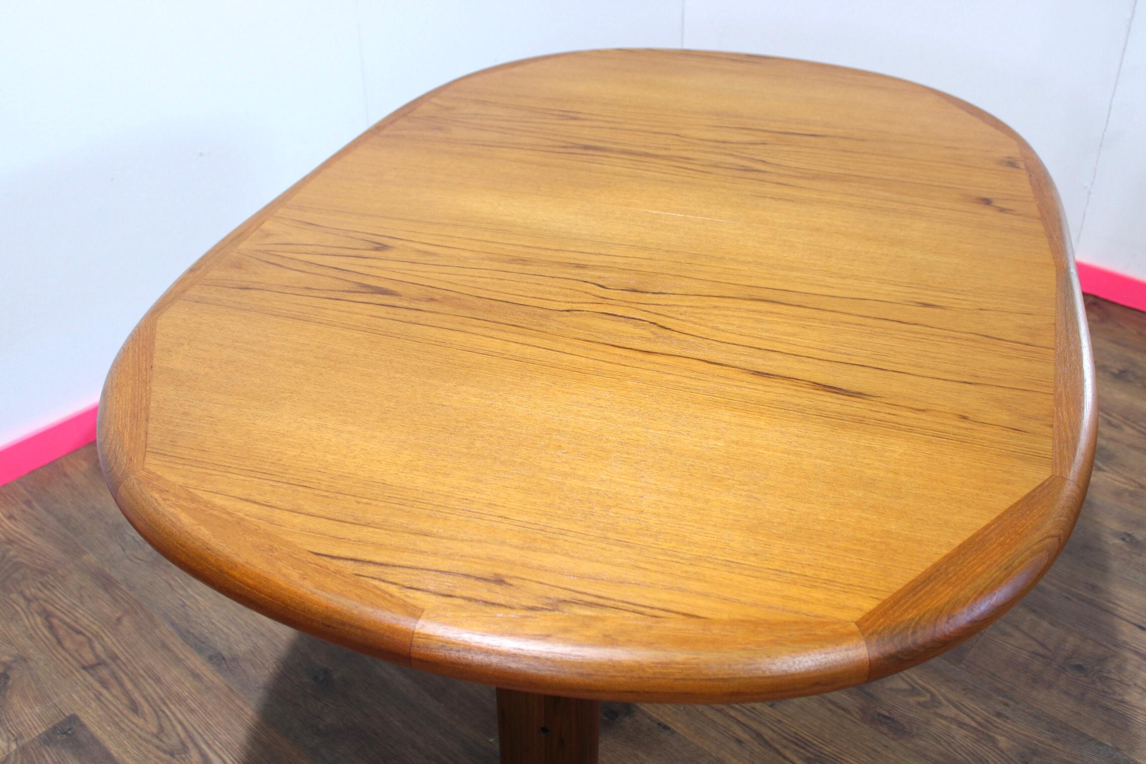 Mid Century Modern Vintage Extending Danish Dining Table Benni Linden 6