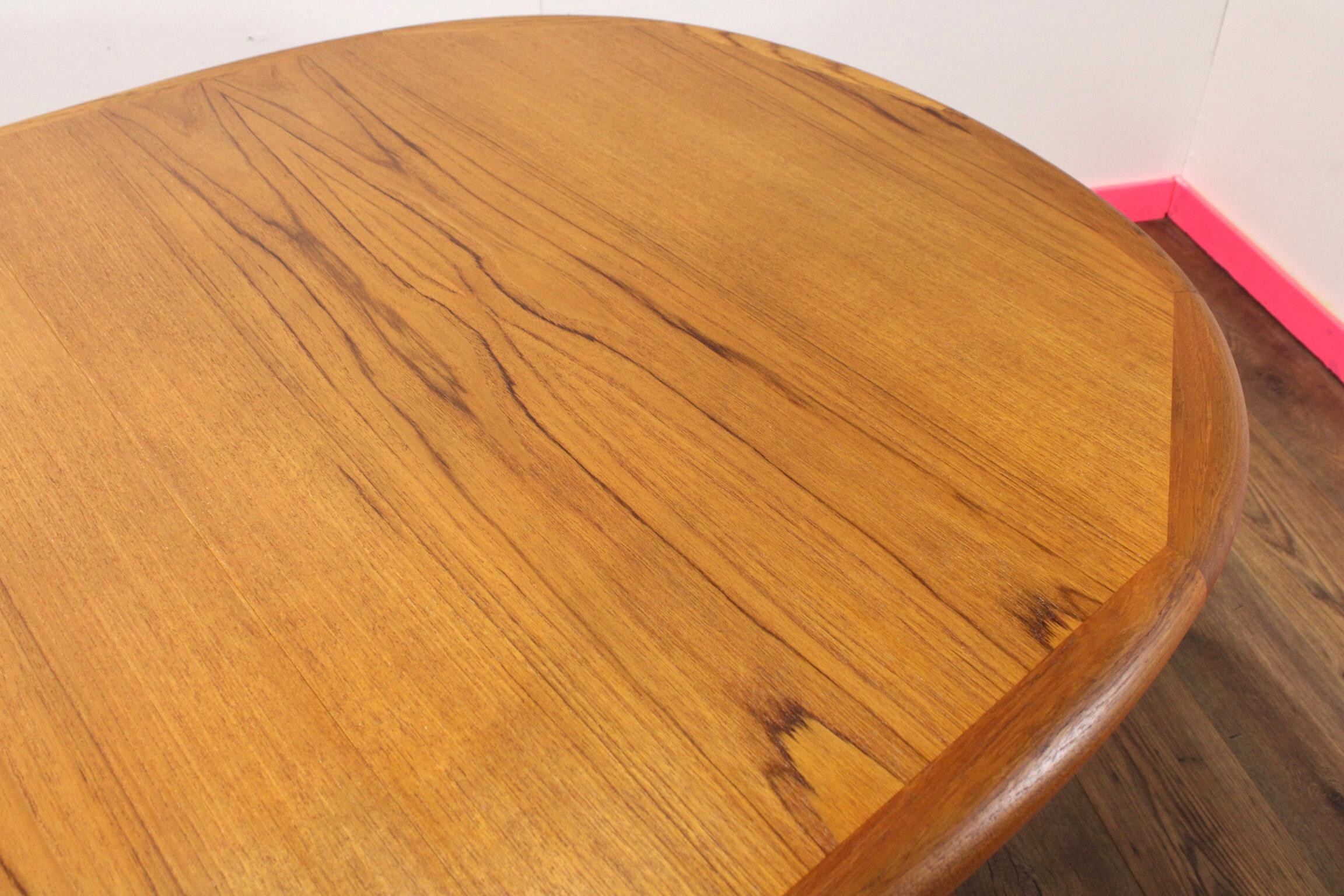 Mid Century Modern Vintage Extending Danish Dining Table Benni Linden 2