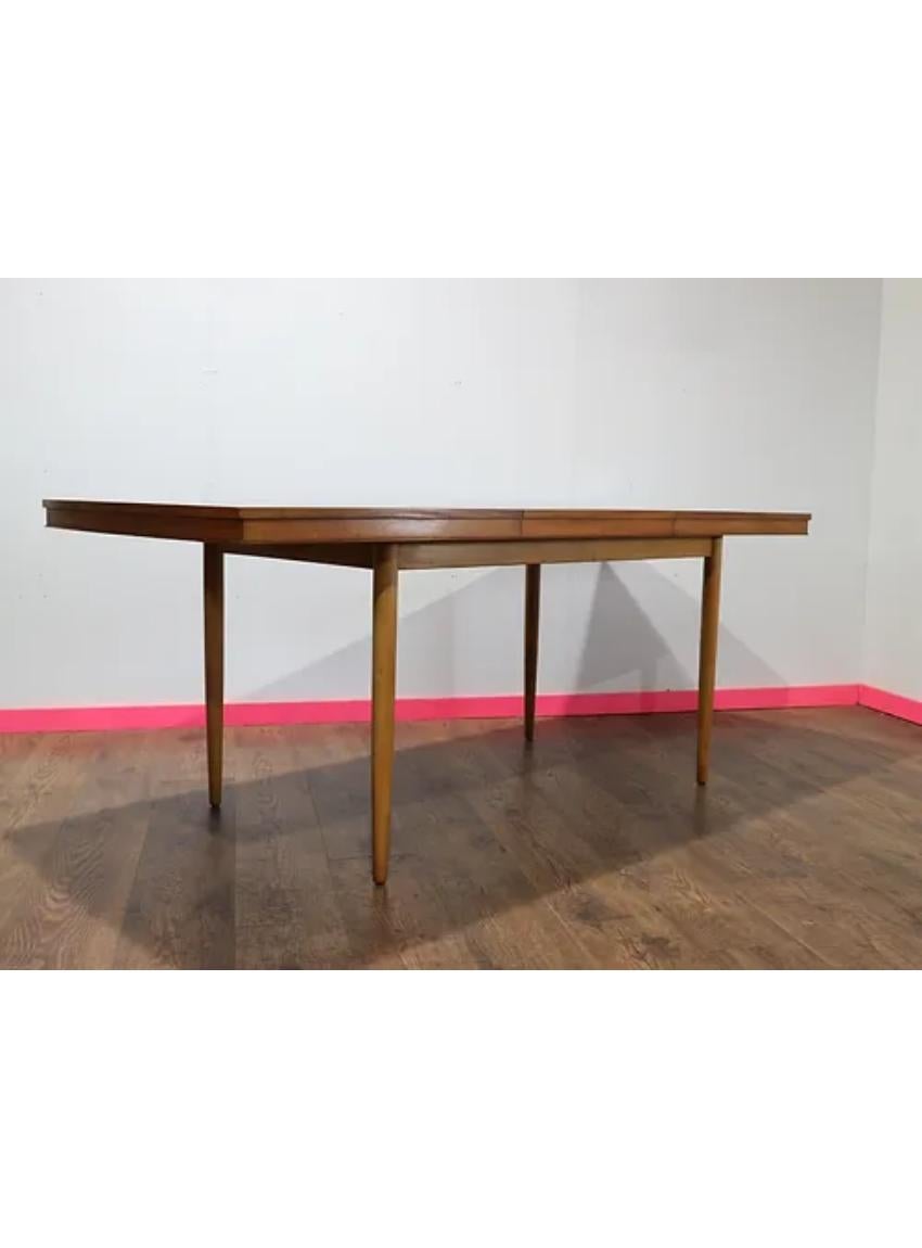 Mid Century Modern Vintage Extending Danish Dining Table by Morris of Glasgow 2