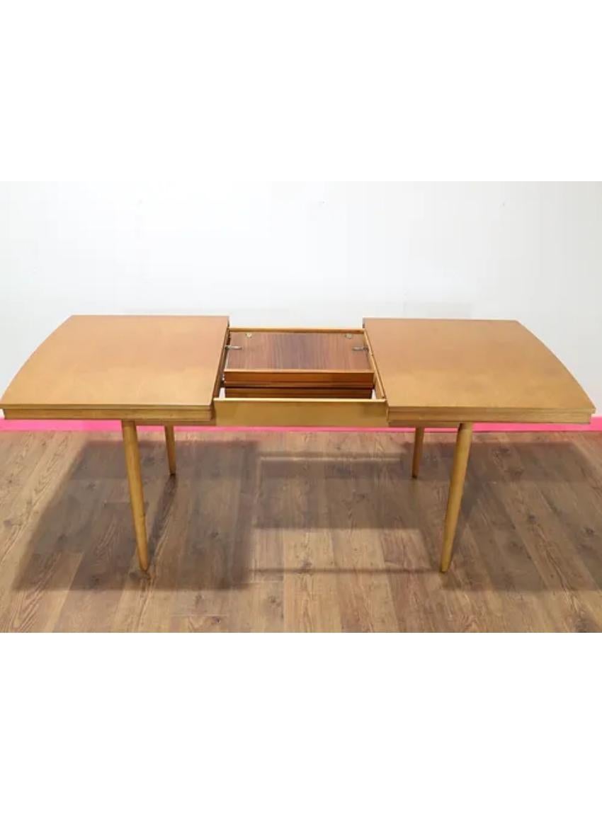 Mid Century Modern Vintage Extending Danish Dining Table by Morris of Glasgow 4