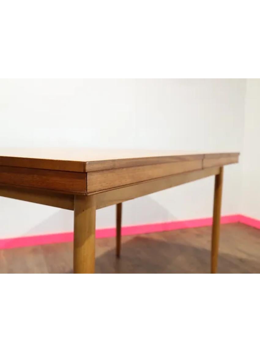 British Mid Century Modern Vintage Extending Danish Dining Table by Morris of Glasgow
