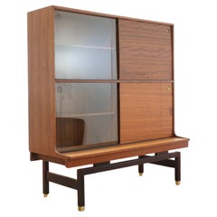 Vitrine de Chine Vintage G Plan de Style Danois Milieu de Siècle Moderne