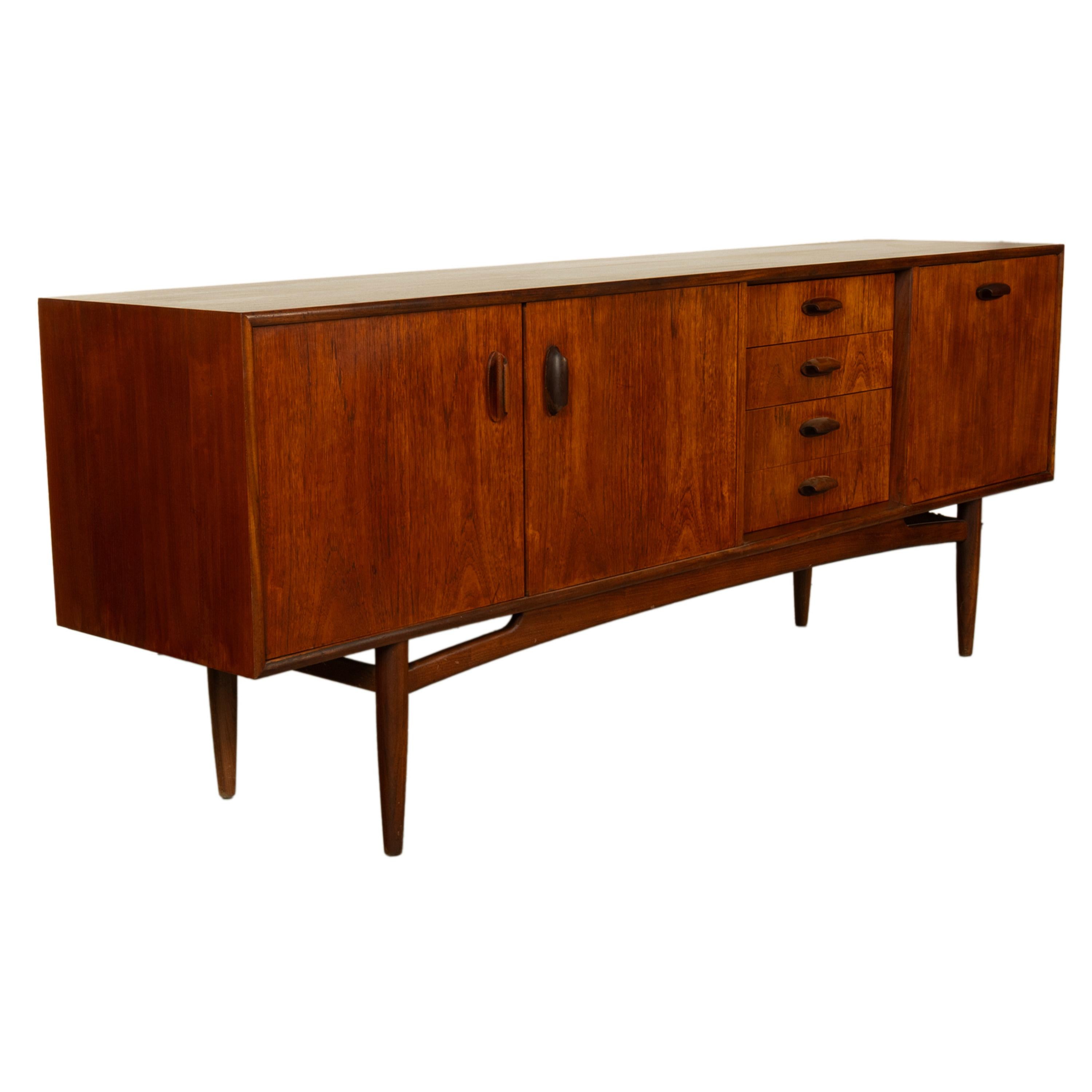 Mid-Century moderno Credenza lunga in teak G-Plan 