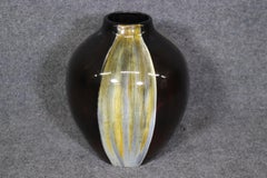 Mid Century Modern Vintage Glazed Pottery Vase