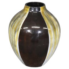 Mid Century Modern Vintage Glazed Pottery Vase 