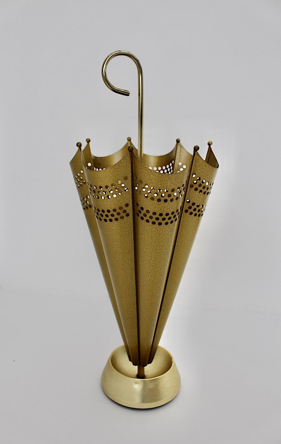 brass umbrella shaped umbrella stand