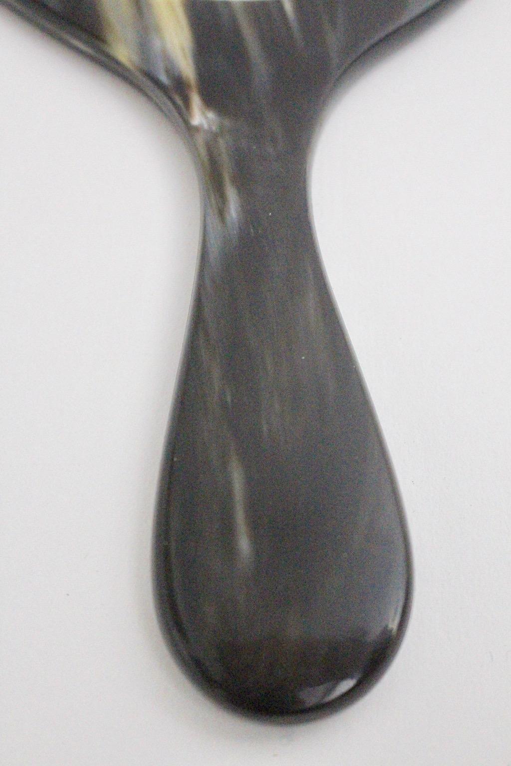 Mid-Century Modern Vintage Hand Mirror Horn, 1950s, Austria 1