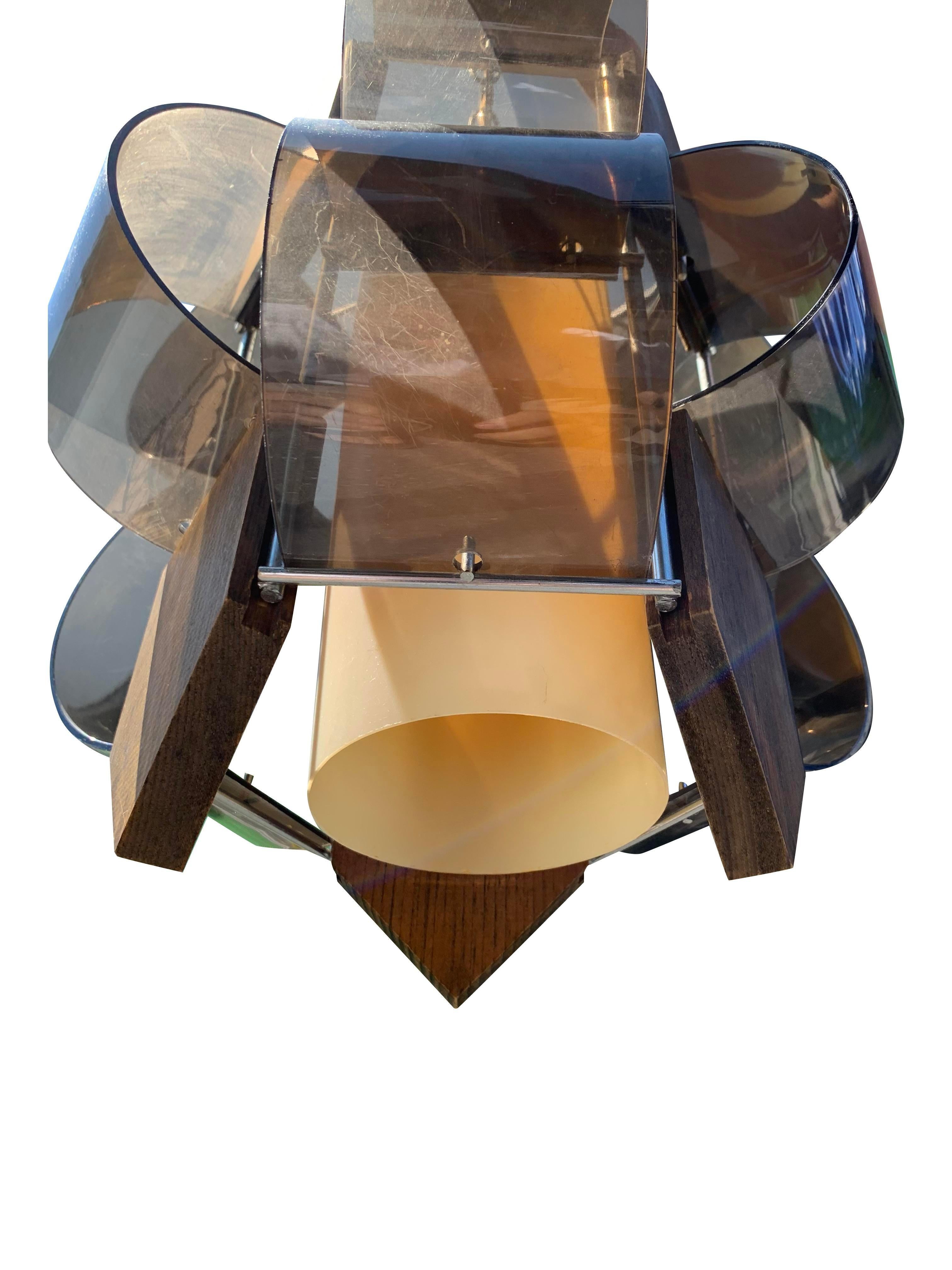 Lampadario a sospensione vintage di metà secolo, lampada a catena plug in In condizioni buone in vendita a Saddle River, NJ