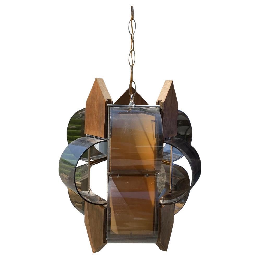 Mid Century Modern Vintage Hanging Chandelier Light Chain Lamp Plug In