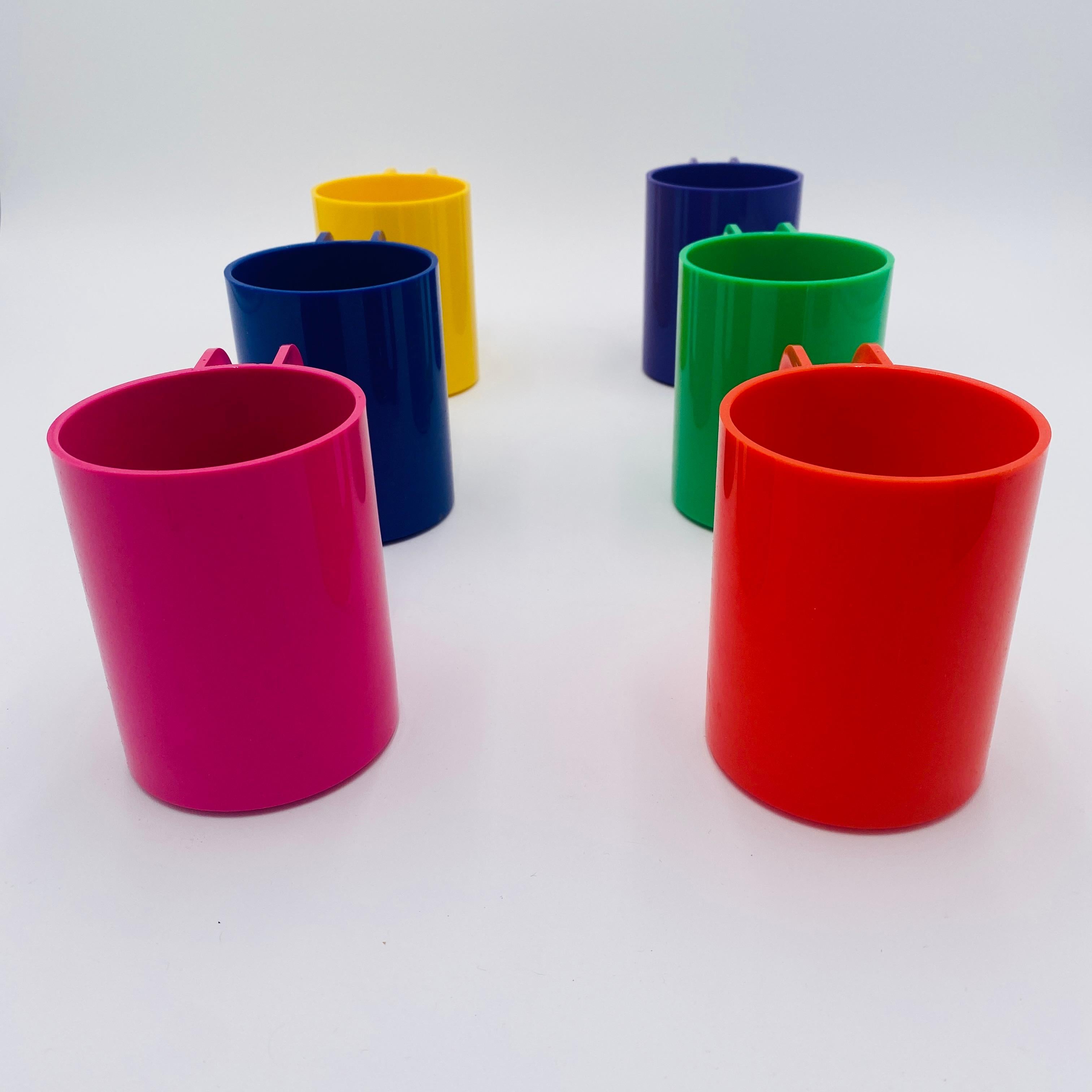 Americano Set di 6 tazze Heller Massimo Vignelli, vintage e di metà secolo. in vendita