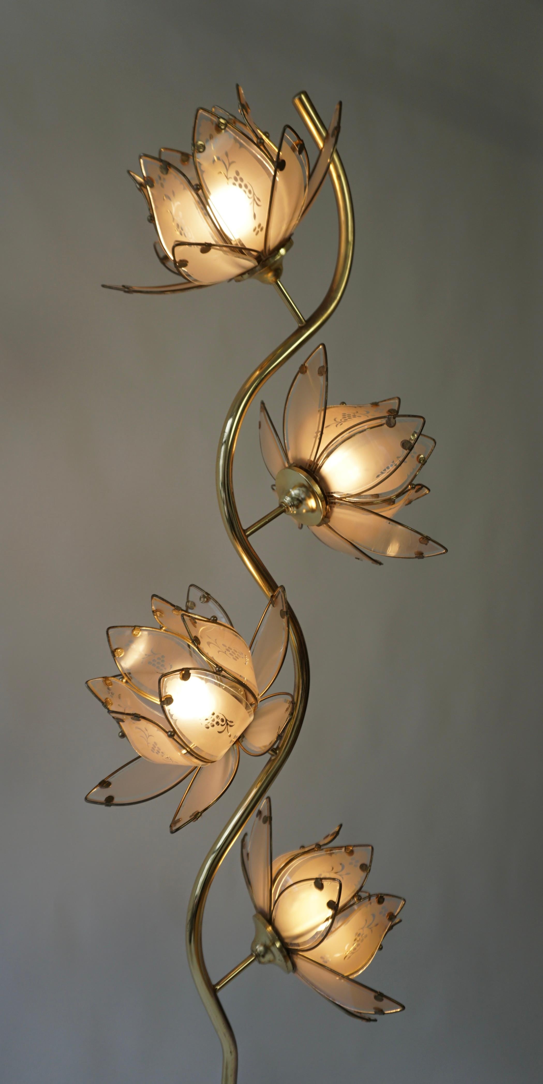 lotus lamp vintage