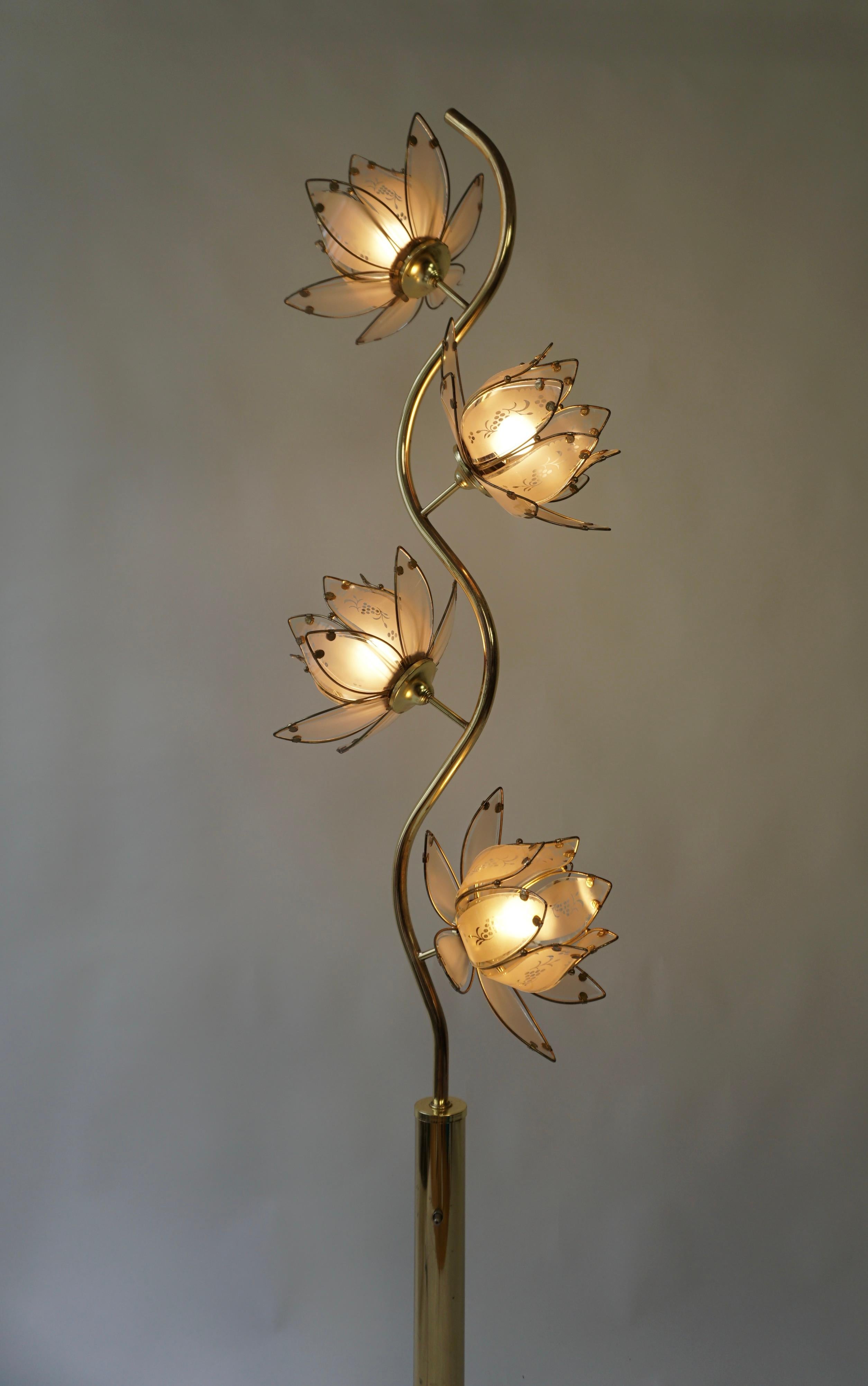 vintage lotus lamp