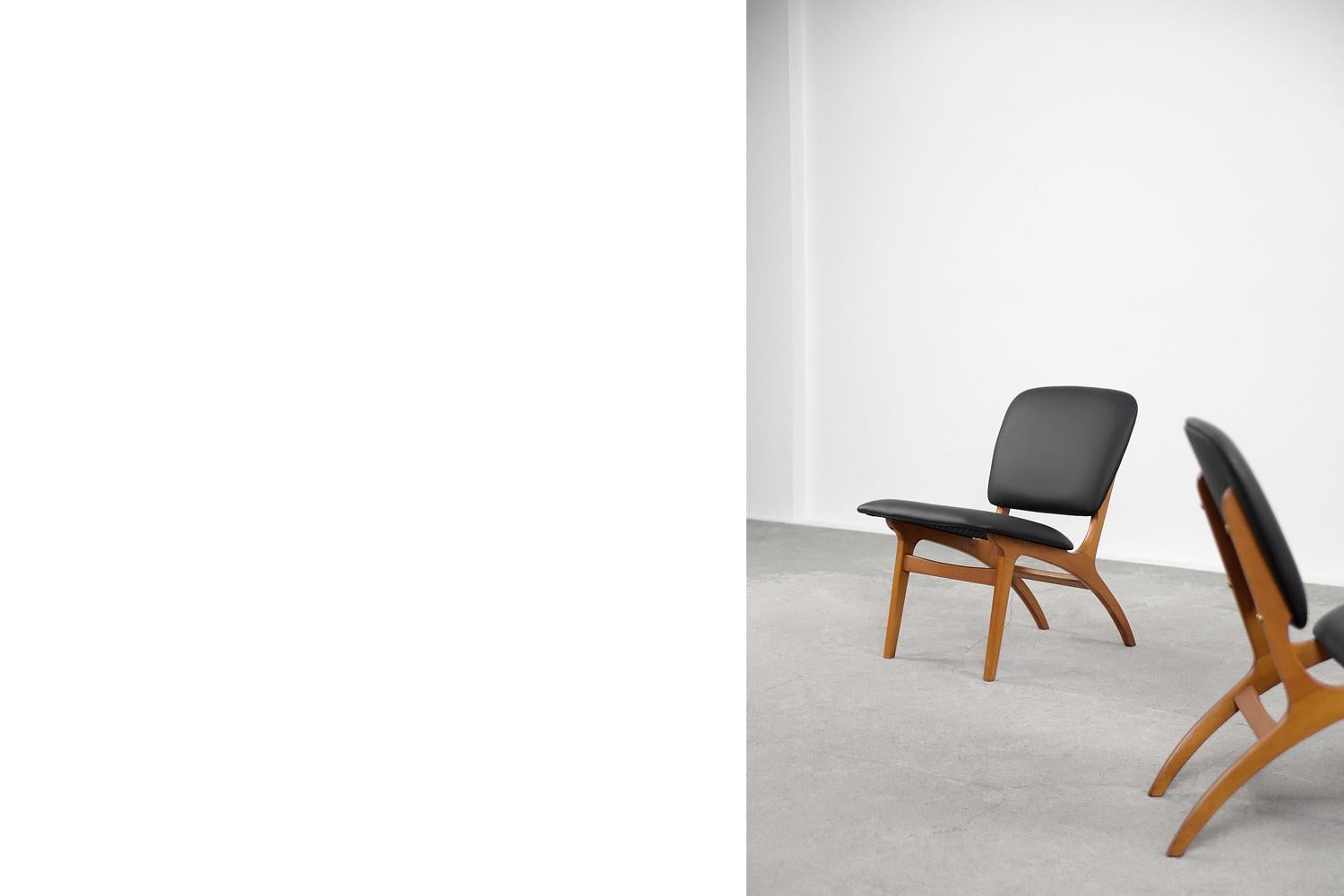 Mid-Century Modern Jylland-Stühle von Jio Mbler, 1953, 2er-Set im Angebot 4