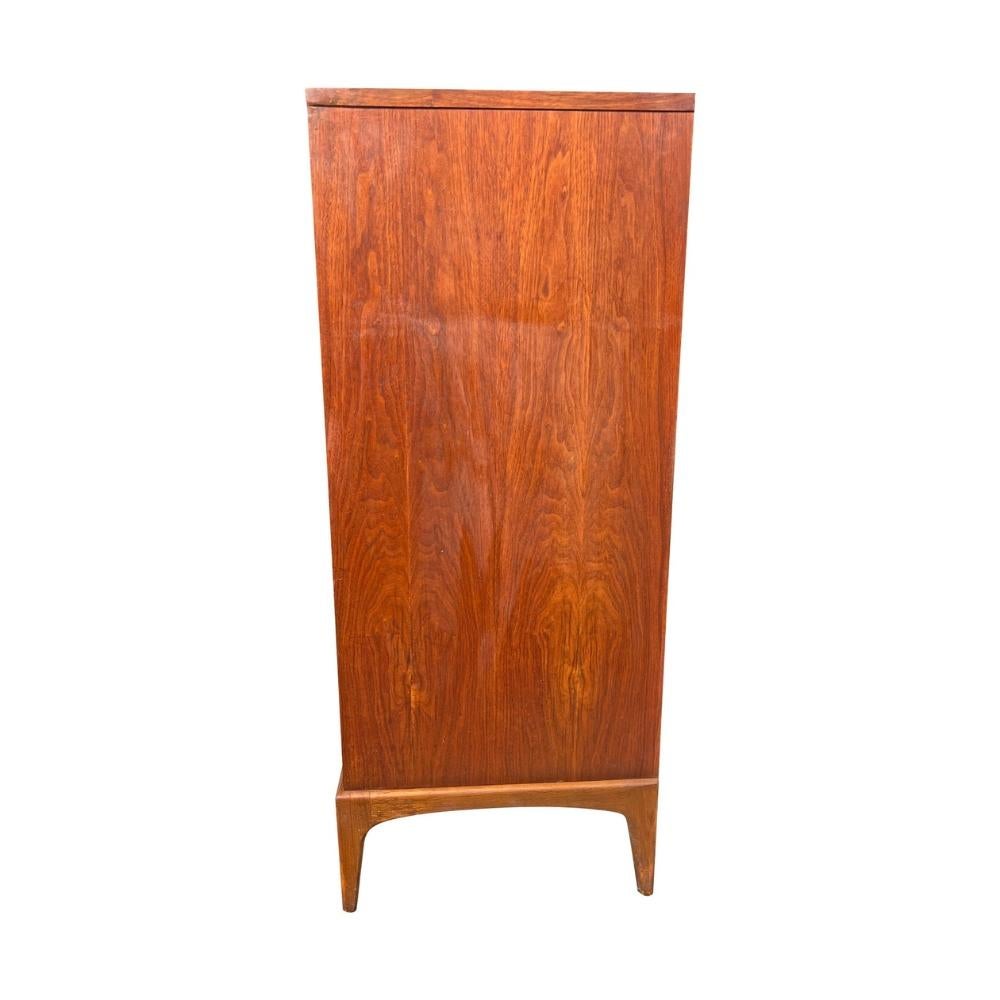 Mid Century Modern Vintage Lane's Rhythm Tall Highboy Kommode im Angebot 2