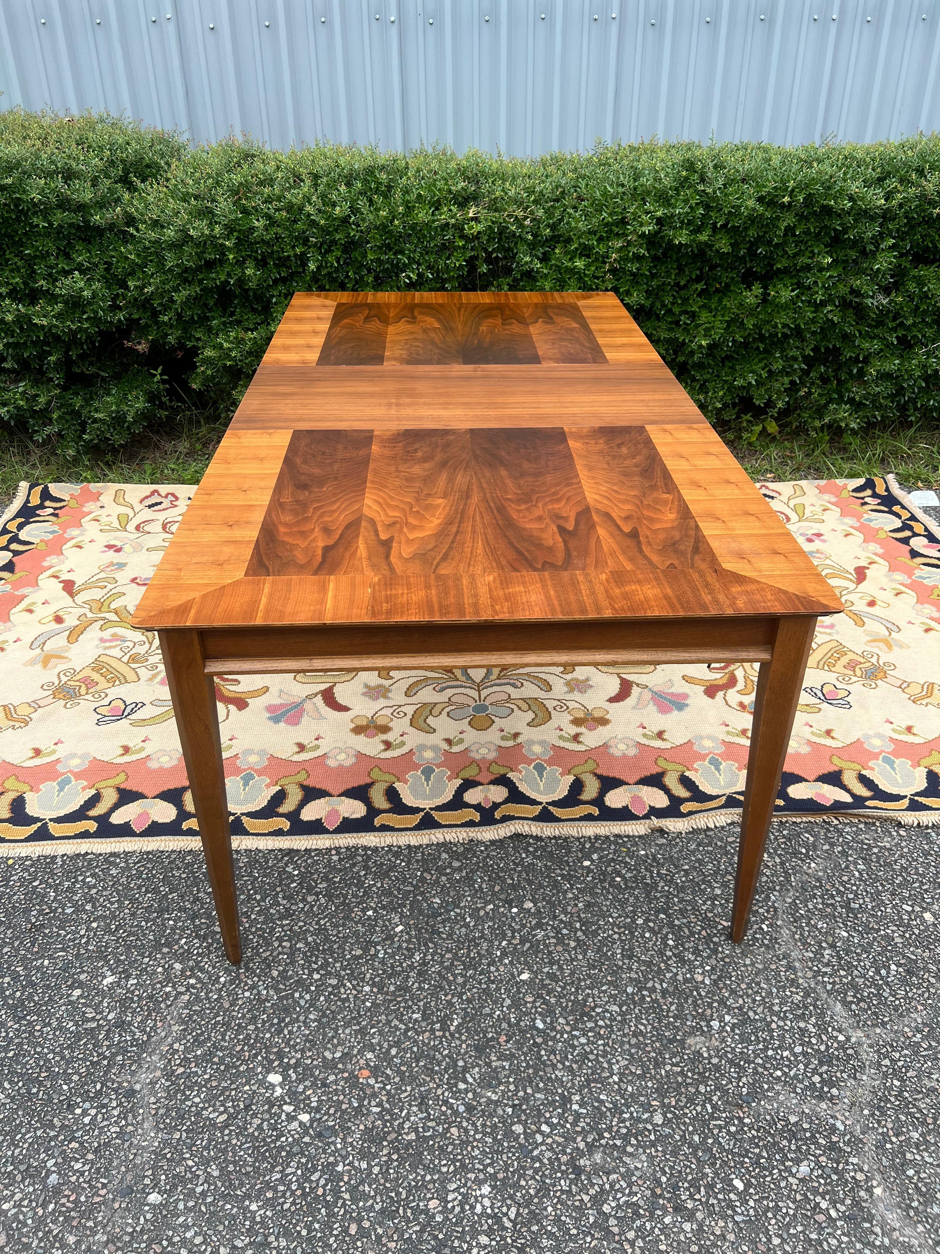 Mid Century Modern Vintage Lane Scandia, First Edition Dining Table With 1 Leaf 5
