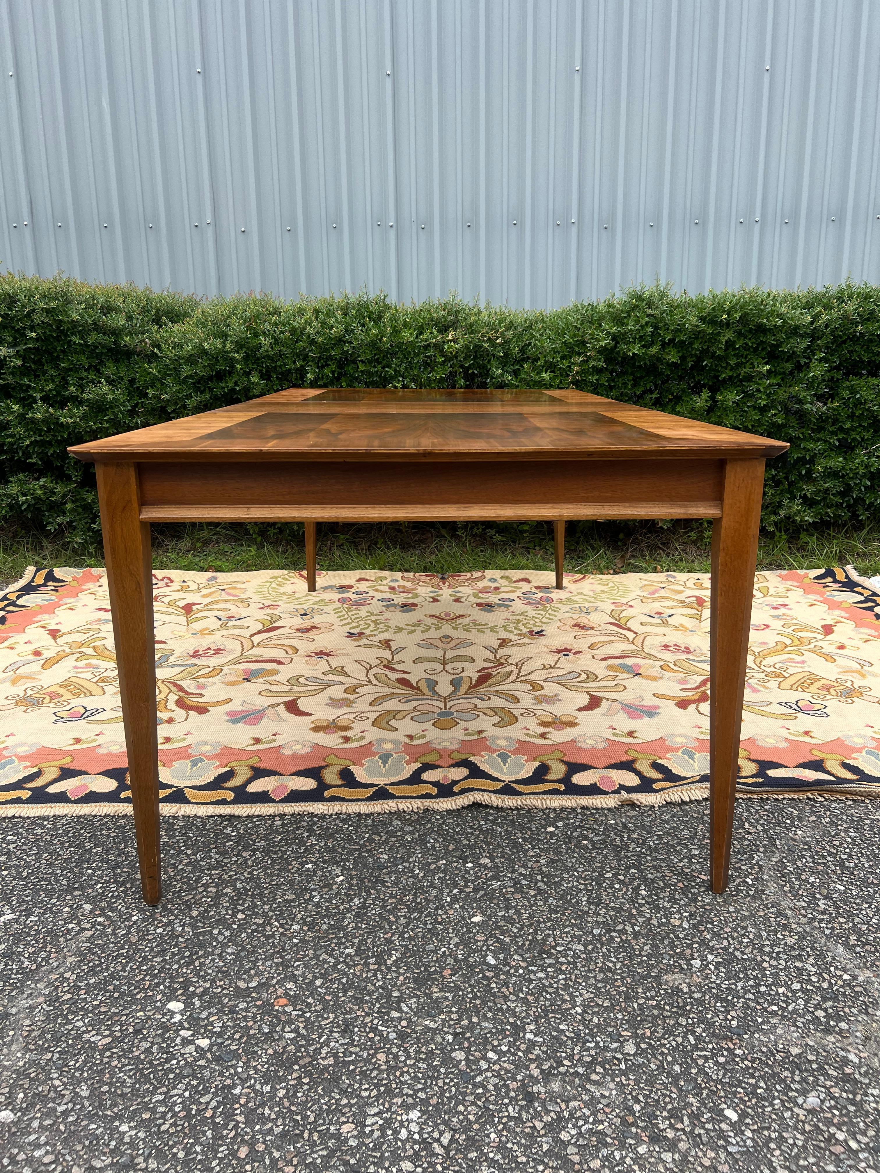 Mid Century Modern Vintage Lane Scandia, First Edition Dining Table With 1 Leaf 6