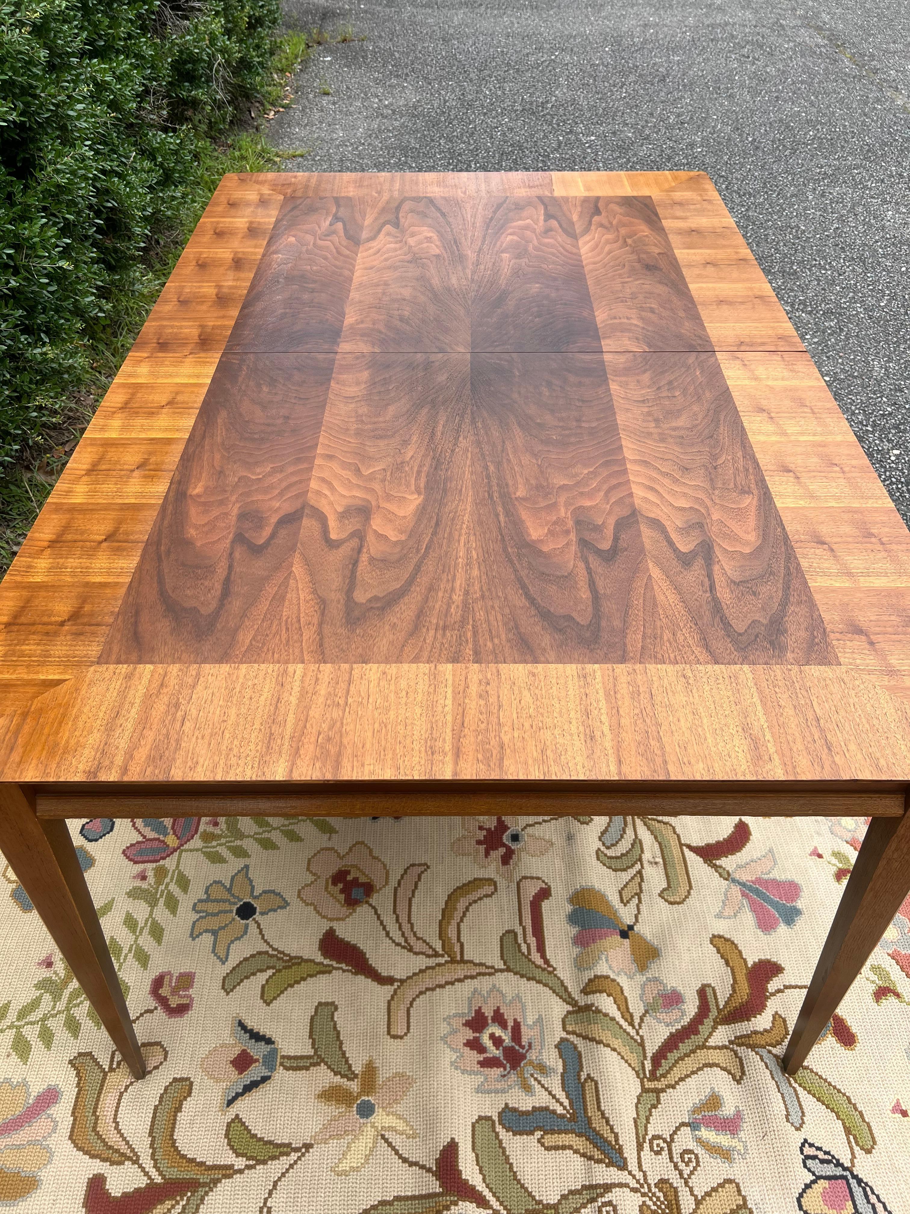 Mid-Century Modern Mid Century Modern Vintage Lane Scandia, First Edition Dining Table With 1 Leaf