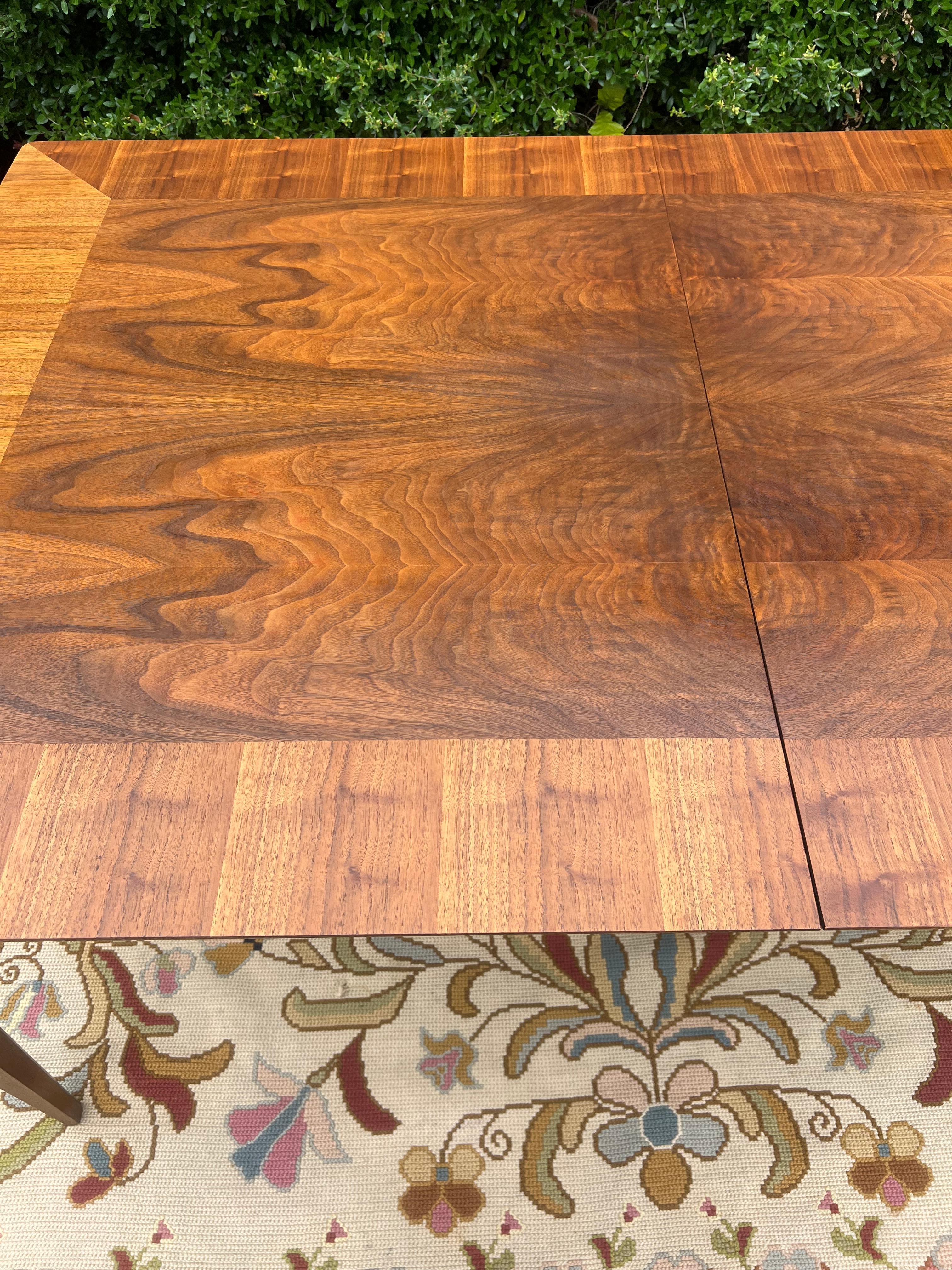 Mid Century Modern Vintage Lane Scandia, First Edition Dining Table With 1 Leaf 1