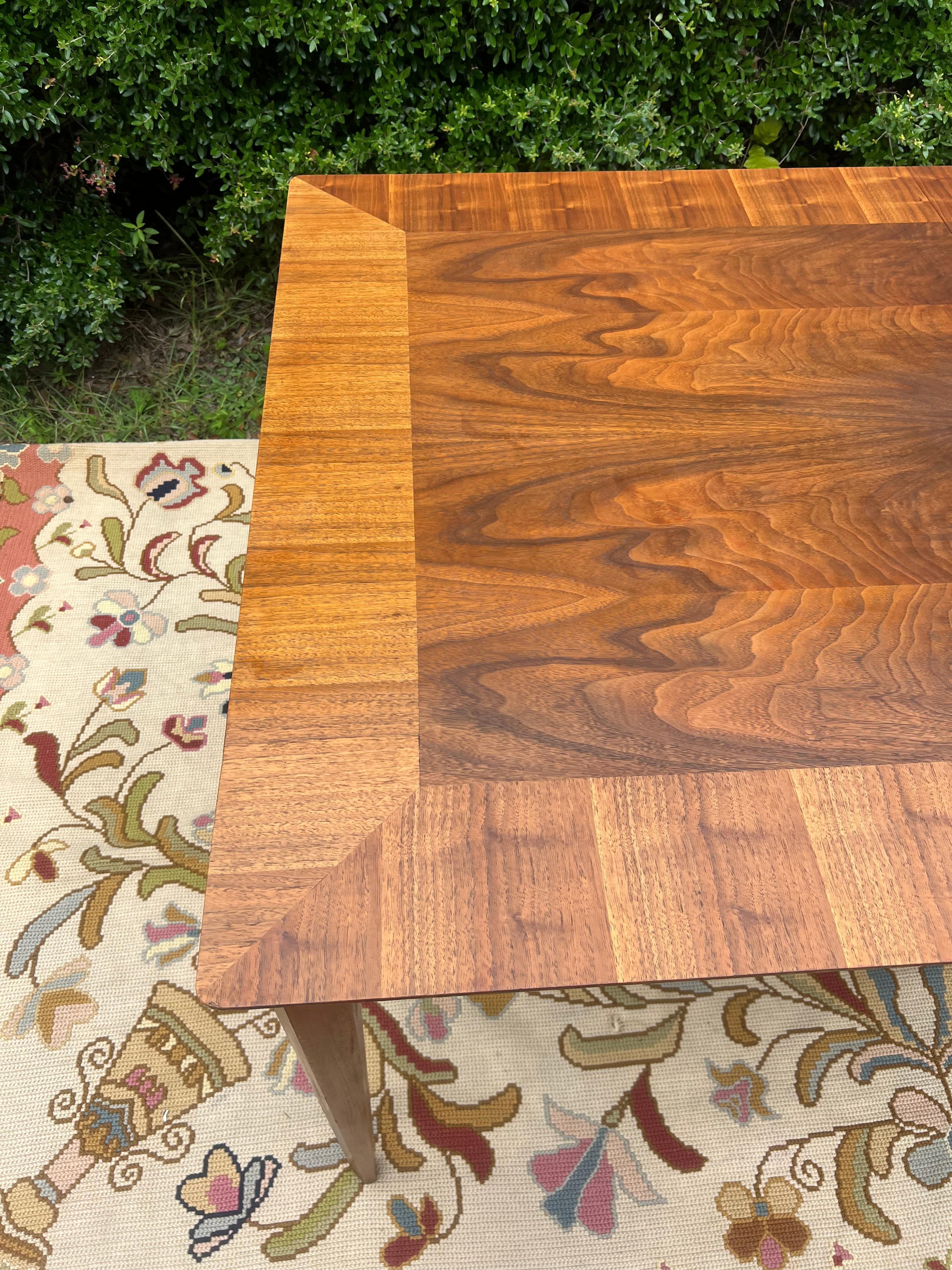 Mid Century Modern Vintage Lane Scandia, First Edition Dining Table With 1 Leaf 2