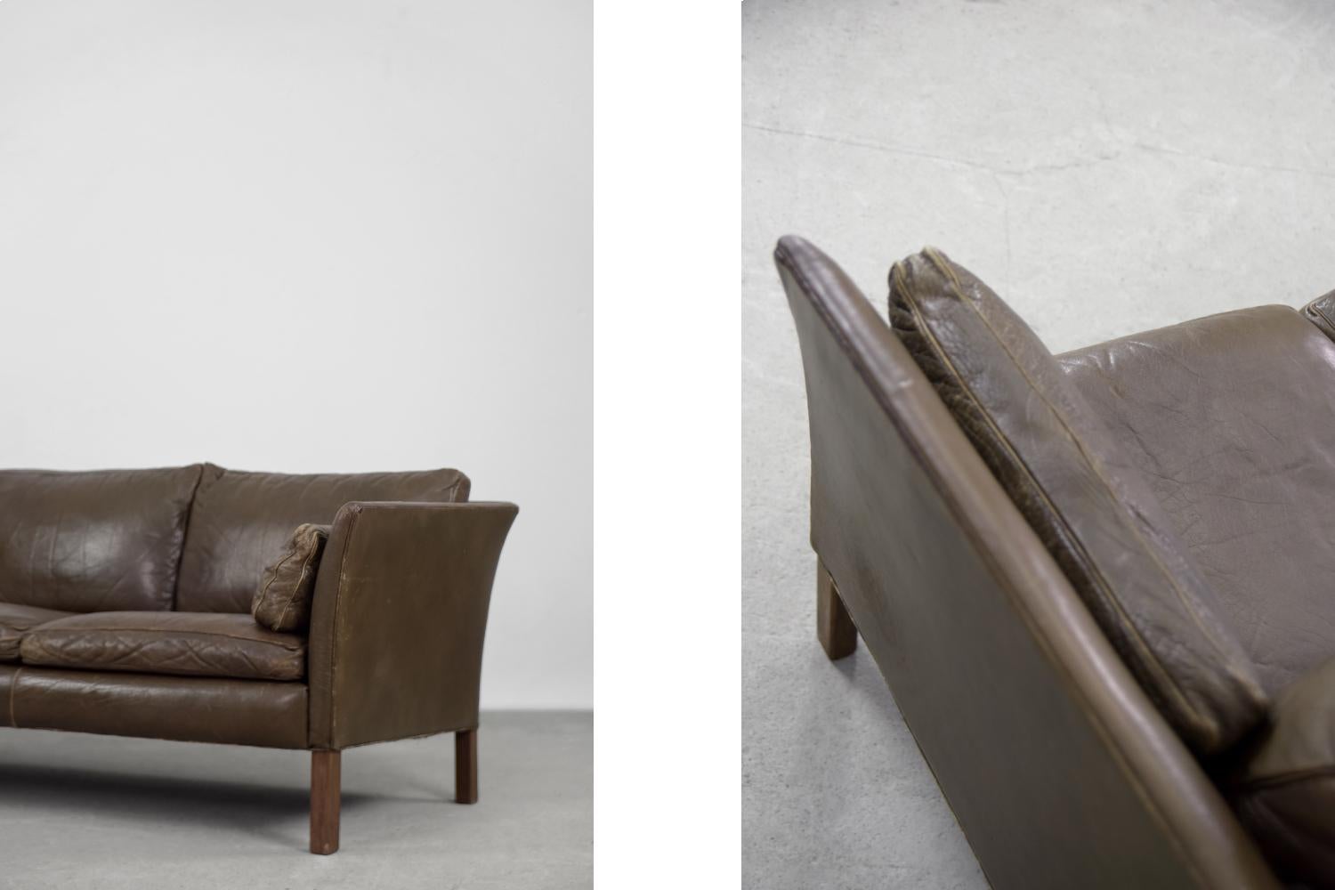 Mid-Century Modern Vintage Leder-Cromwell-Sofa von Arne Norell, 1960er Jahre (Moderne der Mitte des Jahrhunderts) im Angebot